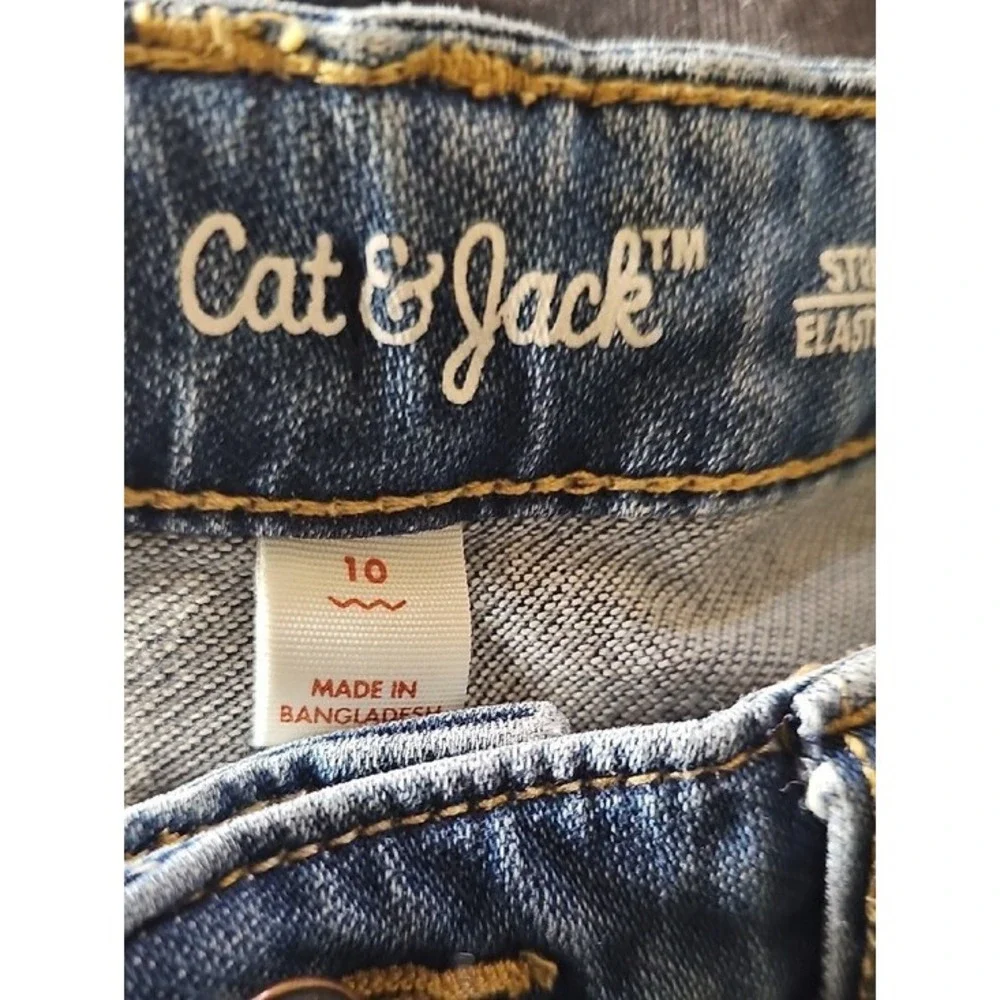 Old Navy Cat & Jack Boys Jeans Bundle Straight Skinny Blue Denim Size 10 Slim